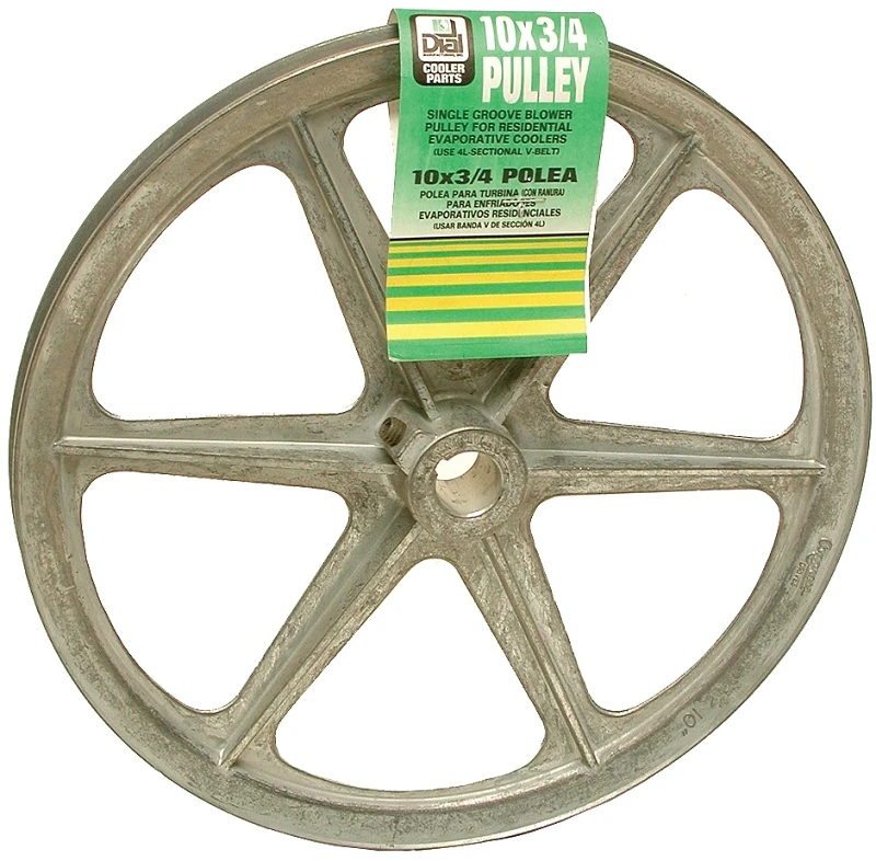 Evaporative Cooler Blower Pulley, Zinc, 10 x 3/4-In.