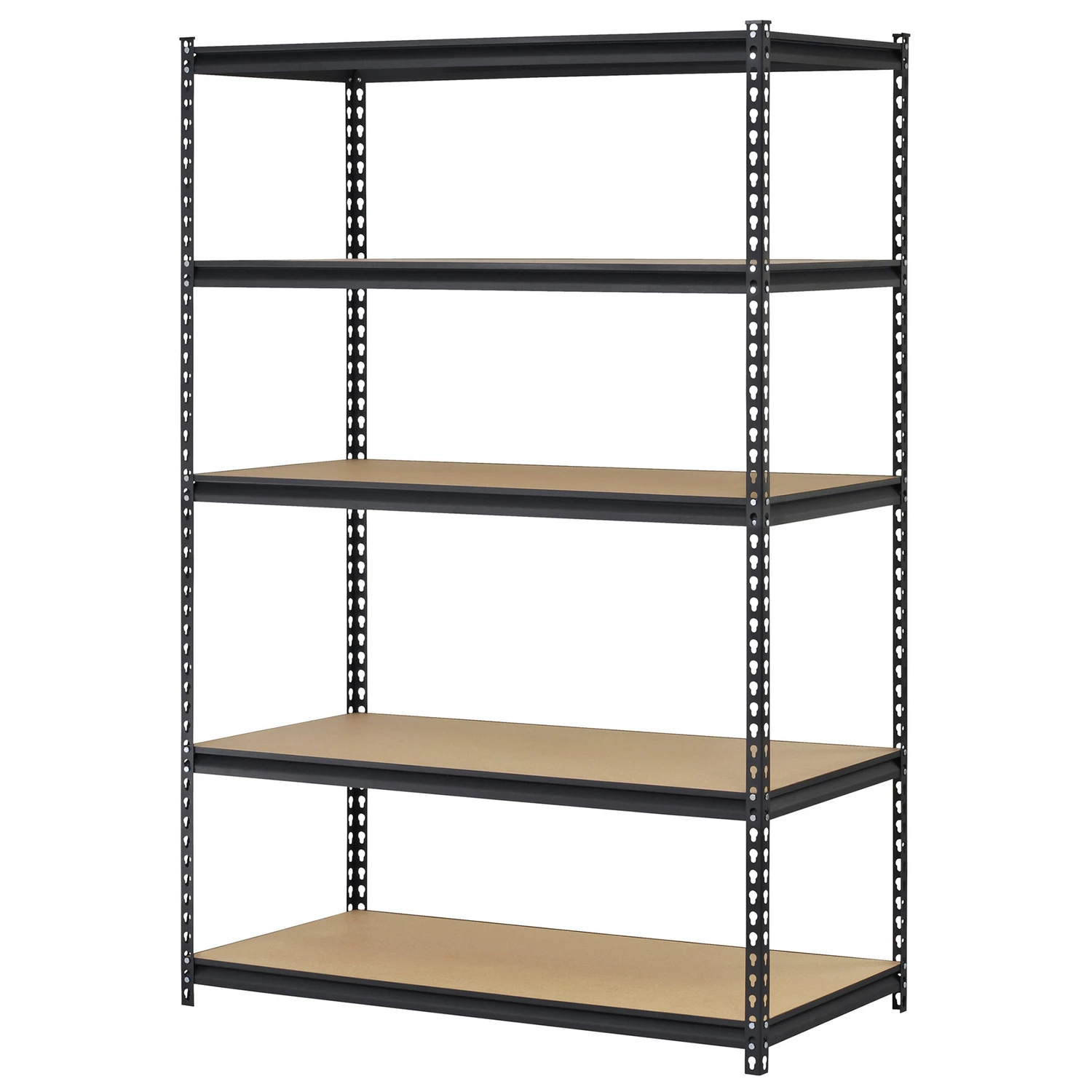 5-Shelf Shelving Unit, Heavy-Duty Steel, 24 x 48 x 72-In.