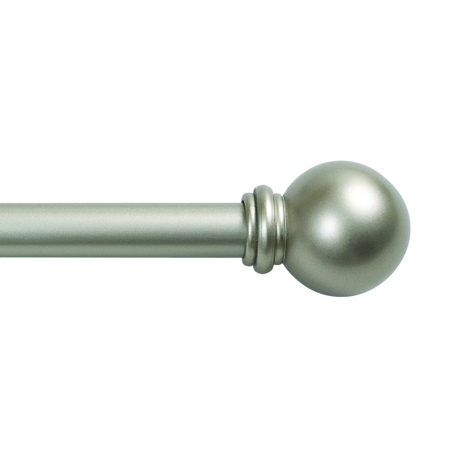 Chelsea Cafe Curtain Rod, Champagne Silver, 5/8 x 48 to 86 In.