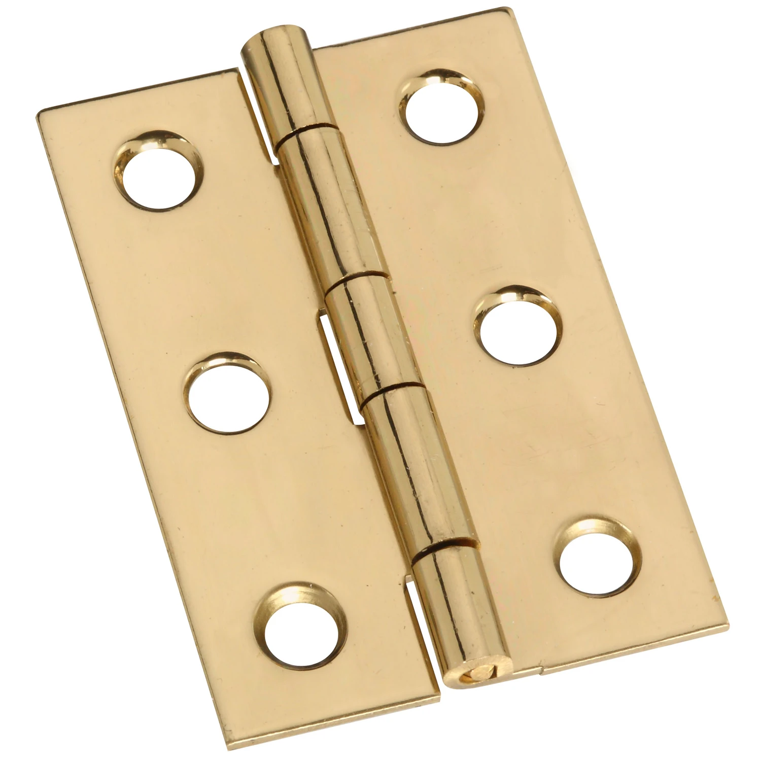 2-Pk., 2 x 1-3/8 In. Broad Hinges, Light-Duty, Brass