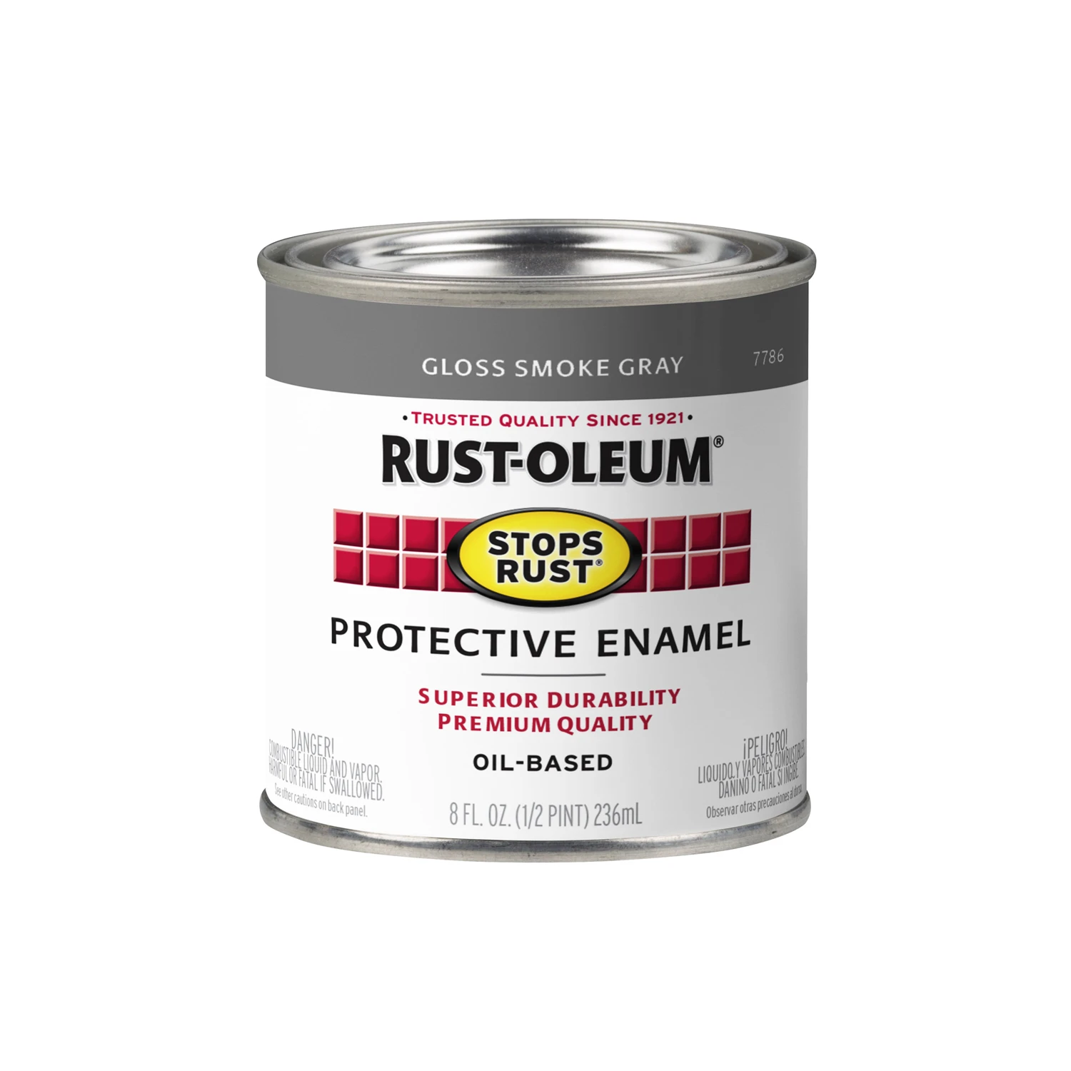 Stops Rust 1/2-Pint Gloss Smoke Gray Enamel