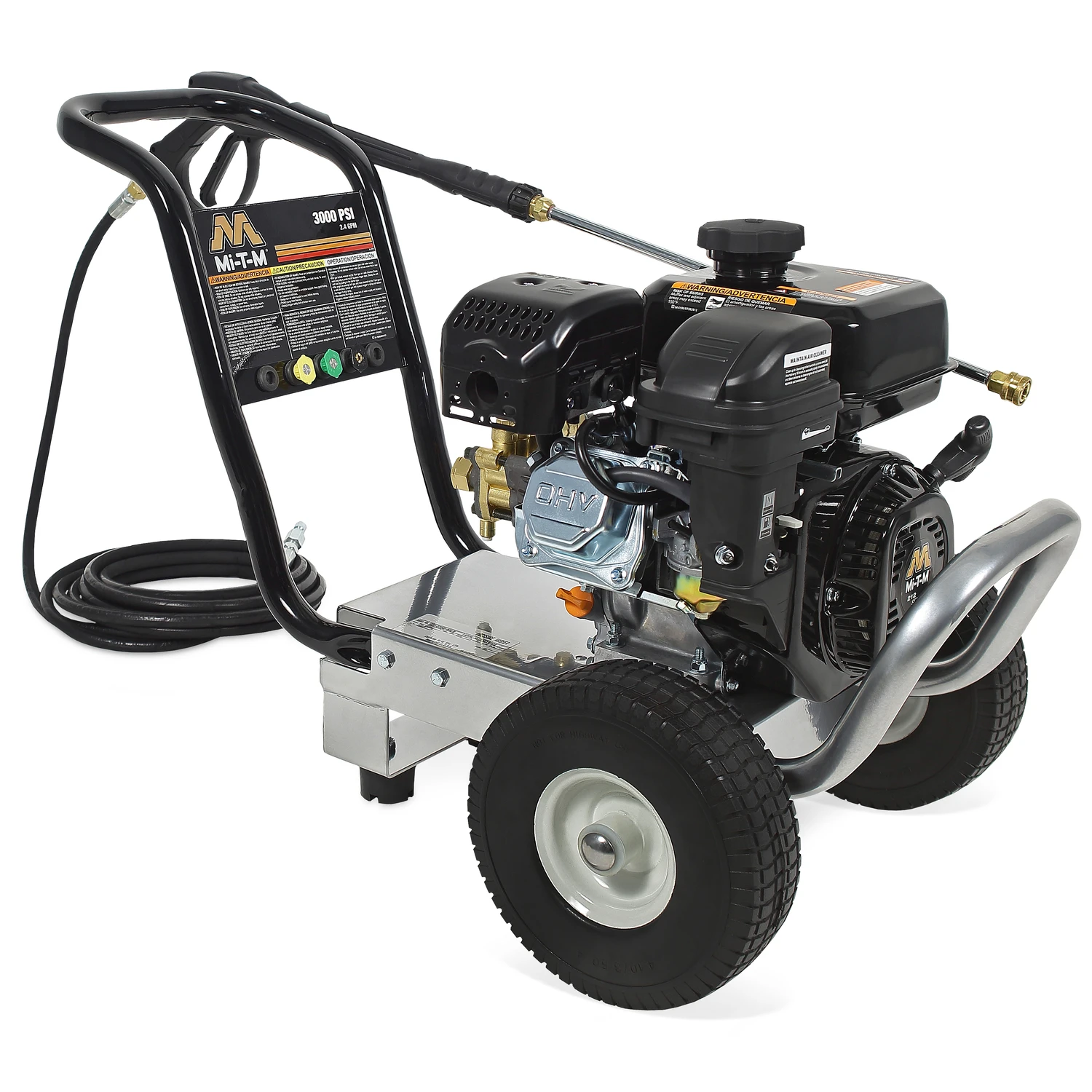 Pressure Washer, 212cc Horizontal Gas Engine, 3000-PSI, 2.3 GPM