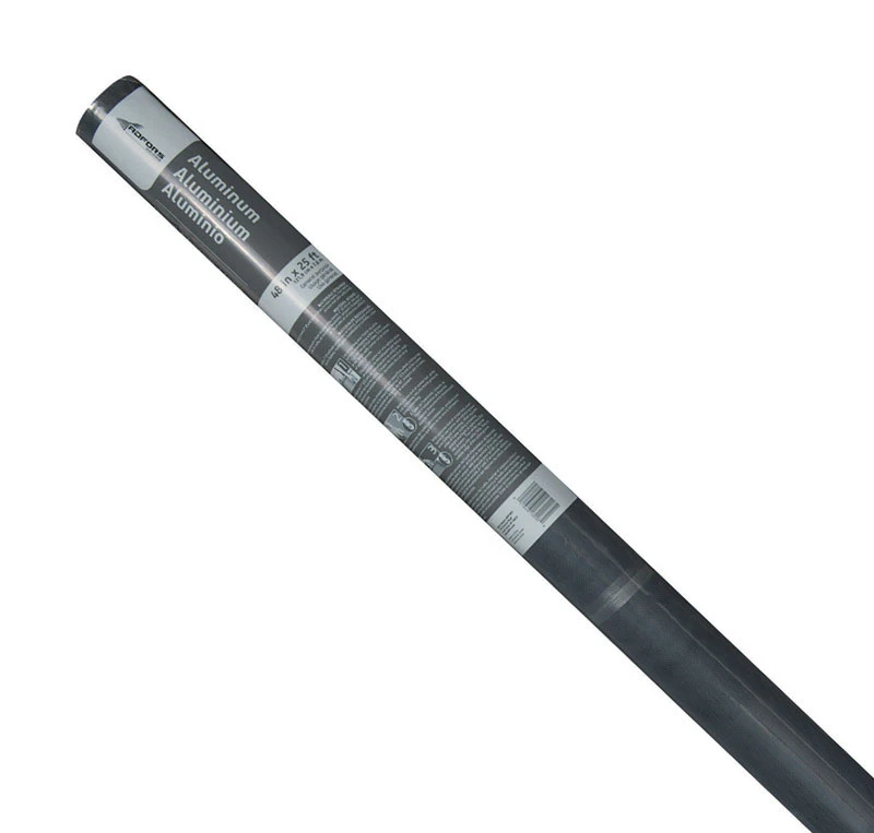 48 In. x 25 Ft. Charcoal Aluminum Insect Window Screen