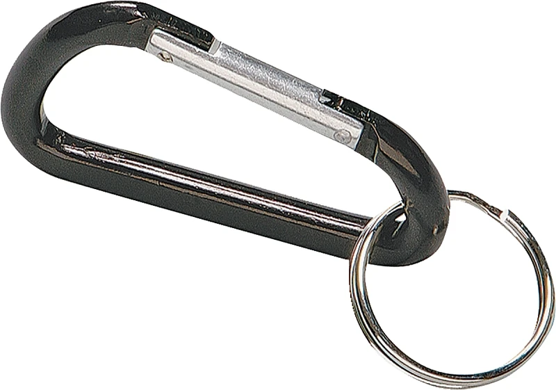 Key Ring, C-Clip, Aluminum, 3-1/8-In.