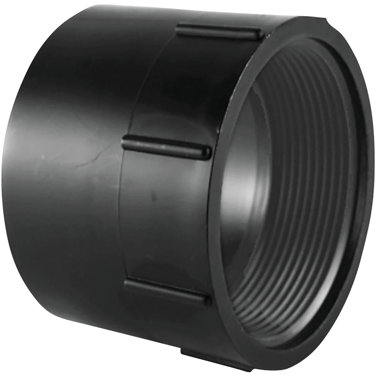 ABS/DWV Pipe Adapter, Hub x FIP, 3 In.