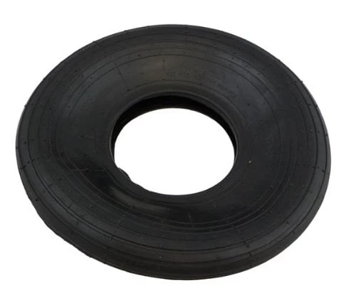 Wheelbarrow Tire, Ribbed Tread, Pneumatic, 4.00-6