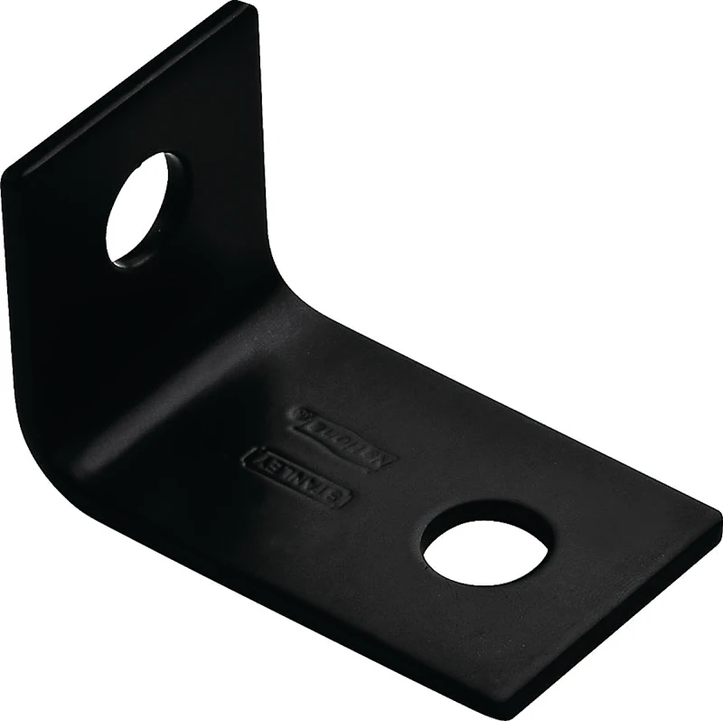 Corner Brace, Black Steel, 2-1/2 In.