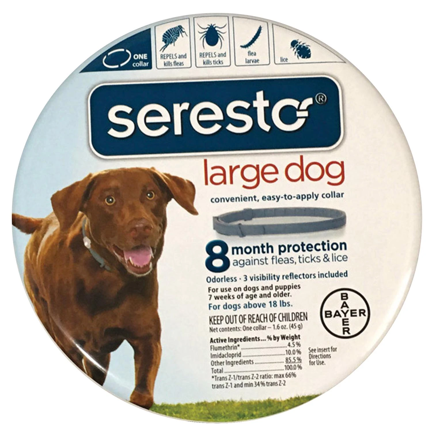 Flea & Tick Collar for Large Dogs, Adjustable