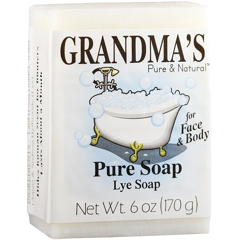 Pure Lye Soap, Mild, 6 oz. bar