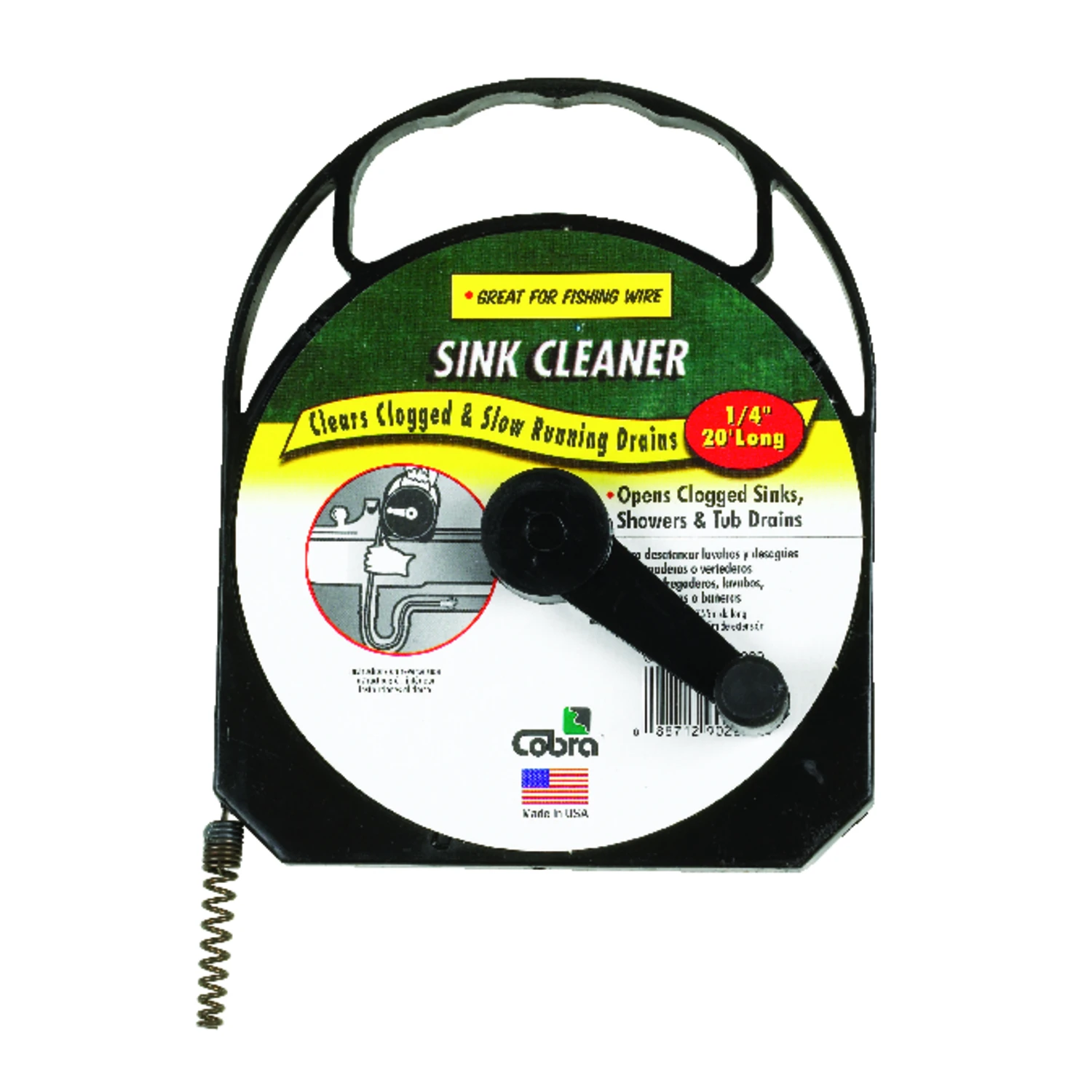 Flat Steel Sink Cleaner, 1/4 In. x 20 Ft.