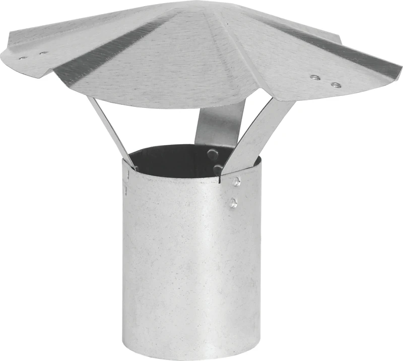HVAC Duct Pipe Galvanized Round Vent Cap, 4 In.