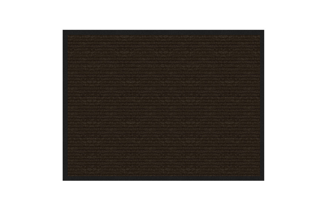 Carpet Runner, Heavy-Duty Platinum, Charcoal Polypropylene, 3 x 4-Ft.