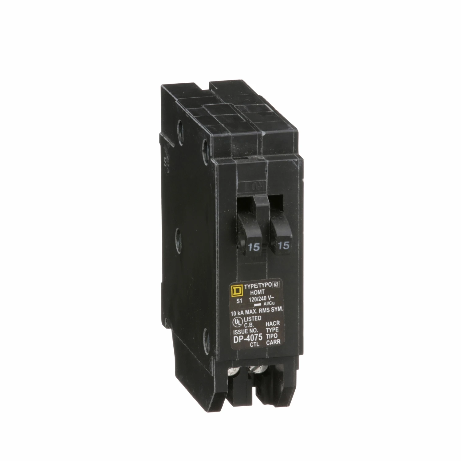 Homeline 15-Amp Single-Pole Tandem Circuit Breaker