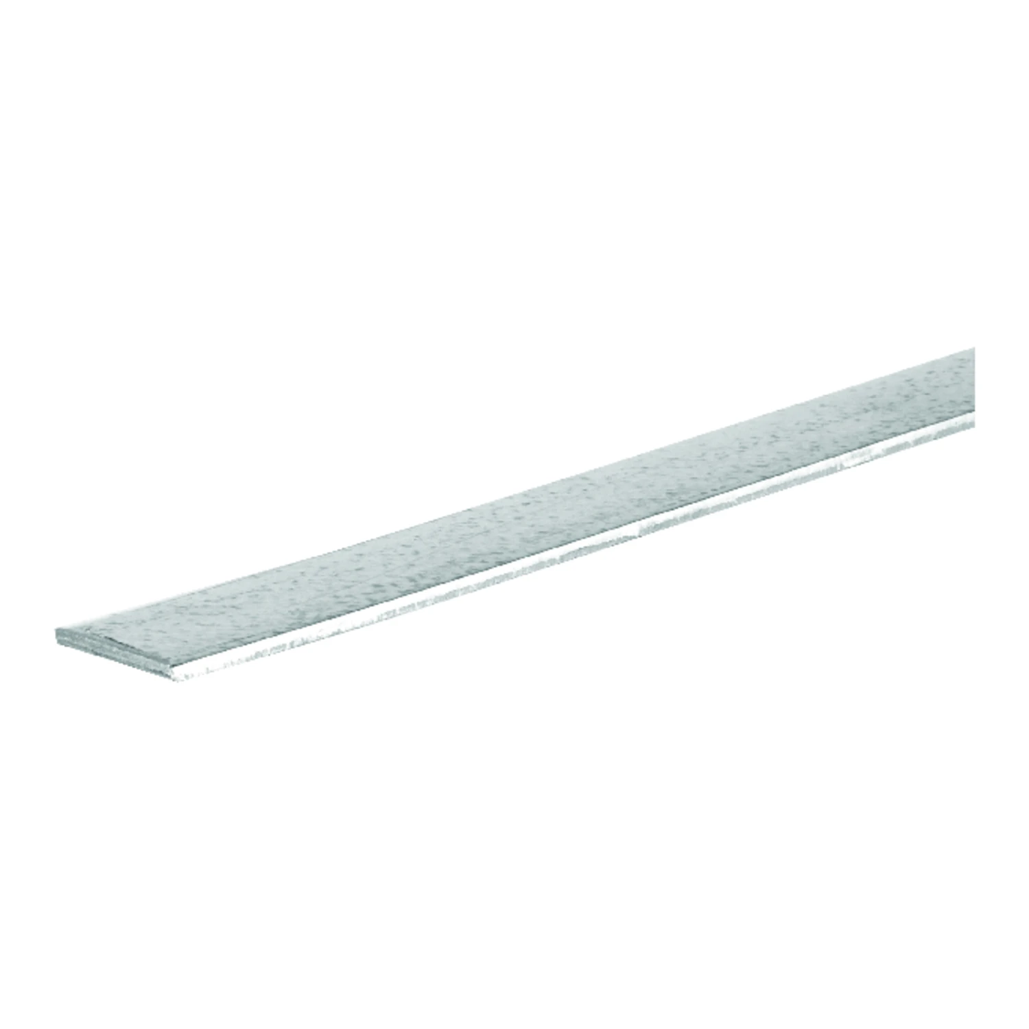 Flat Steel Bar, Zinc Plated, 12 Gauge, 1/8 x 0.75 x 48 In.