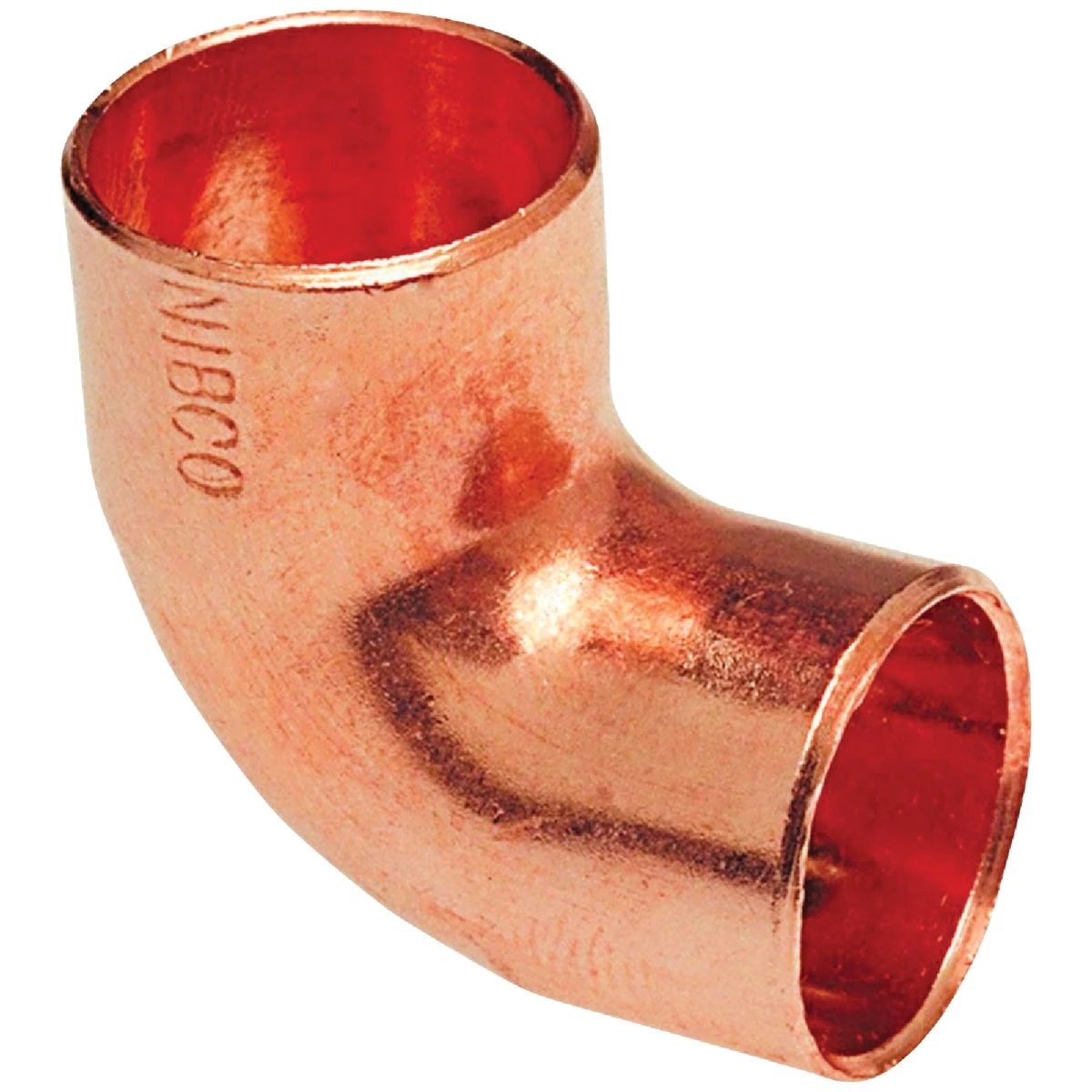 Copper Pipe Reducing Elbow, 90 Degrees, 3/4 x 1/2 In. CxC