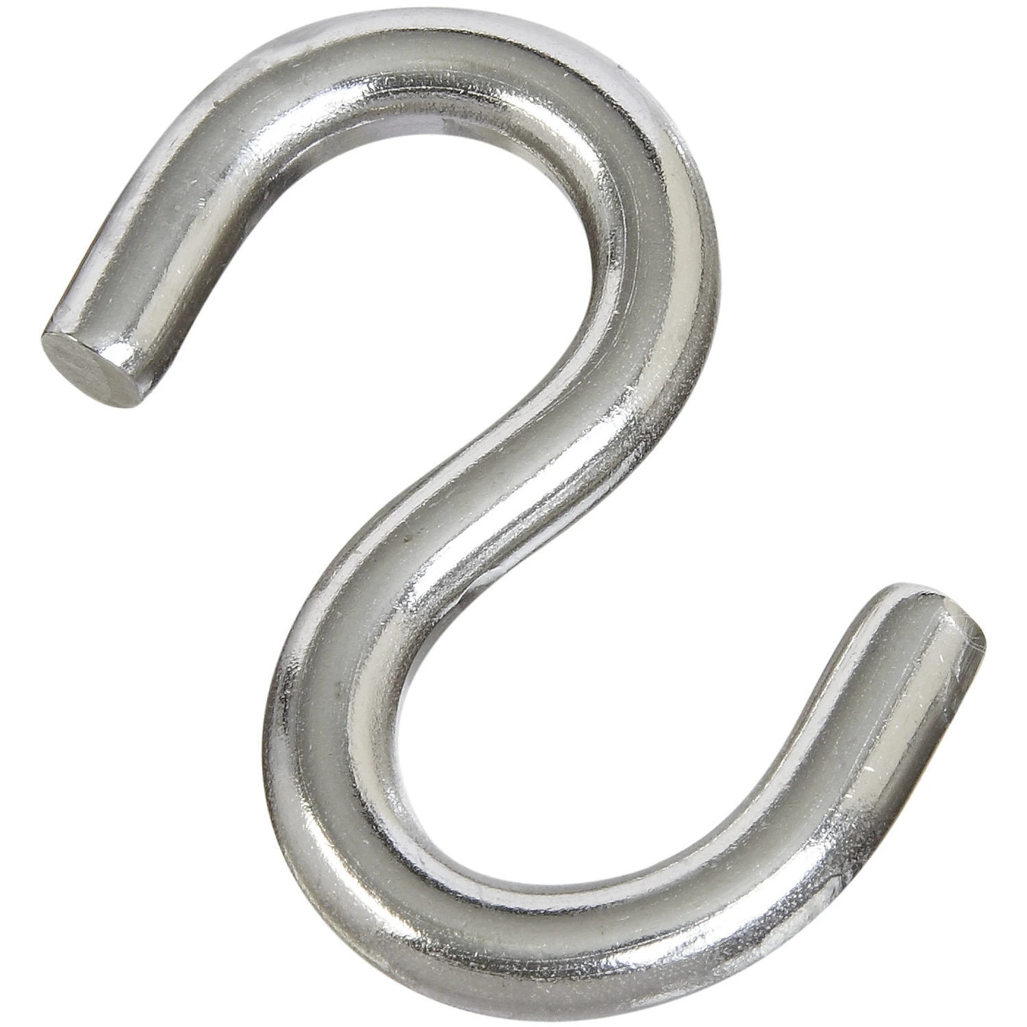 Open S Hook, Stainless Steel, 2-1/2 In.