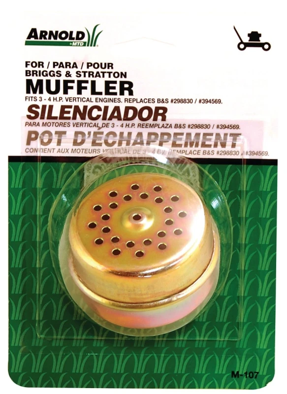 Exhaust Pancake Replacement Muffler for Mowers, 1/2-In.