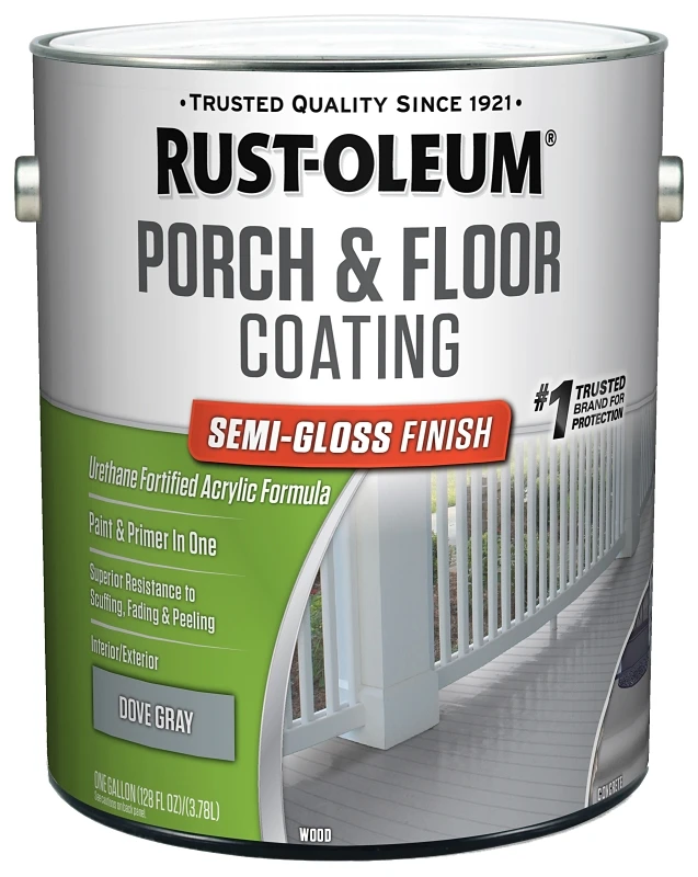 Porch & Floor Urethane Finish, Semi-Gloss Dove Gray, 1-Gallon