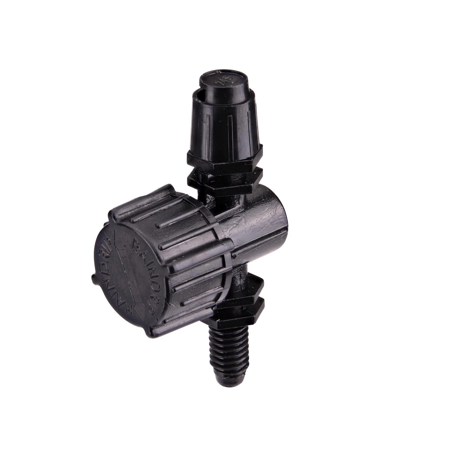Adjustable Flow Micro Sprinkler, Quarter-Circle Pattern, Fan Spray, with 10-32 Threaded Inlet, 10-Pack