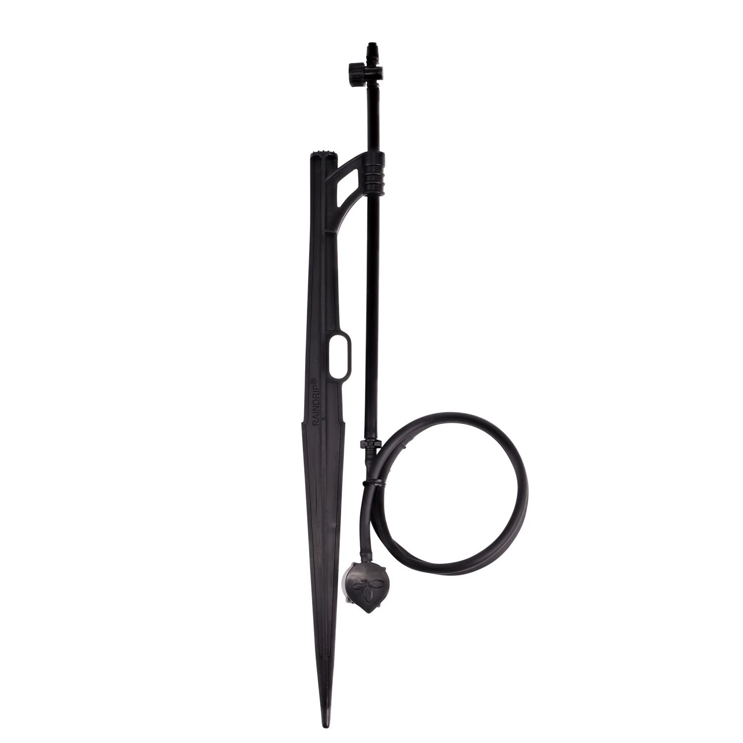 Adjustable Flow Jet Assembly, Quarter-Circle Pattern, Fan Spray, 1/4 in. Clamp N Pierce Inlet, Riser, 13 in. Stake