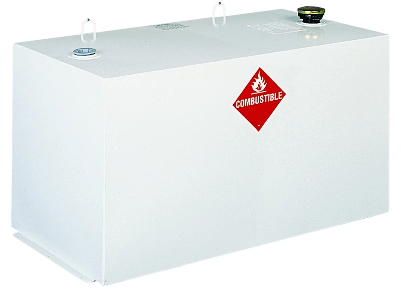 Liquid Transfer Truck Tank, White Steel, 100 Gallons