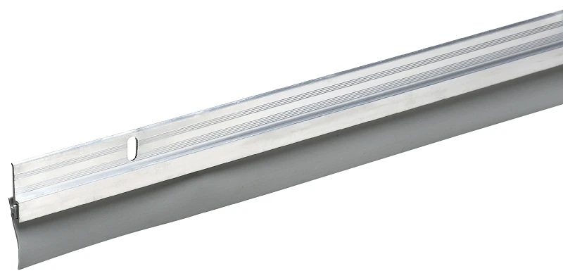 Aluminum & Vinyl Door Bottom, Silver, 36 In.