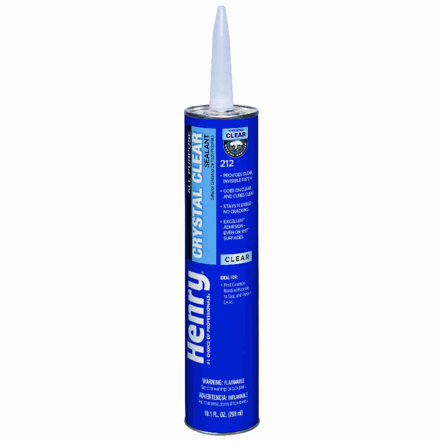 212 Roof Patch,Crystal Clear, 10.1-oz Cartridge