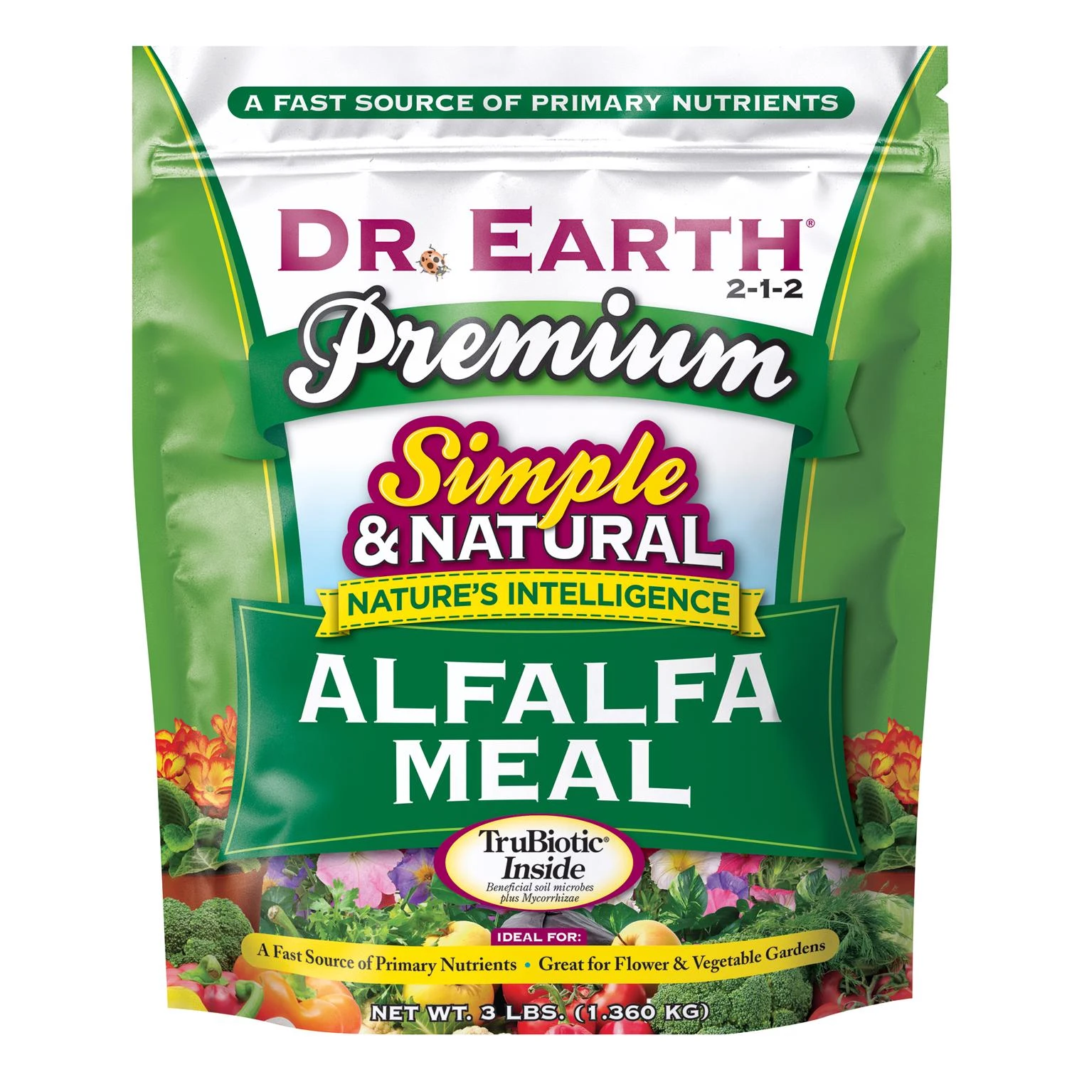 Alfalfa Meal Organic Fertilizer, 2-1-2, 3 Lb. Box