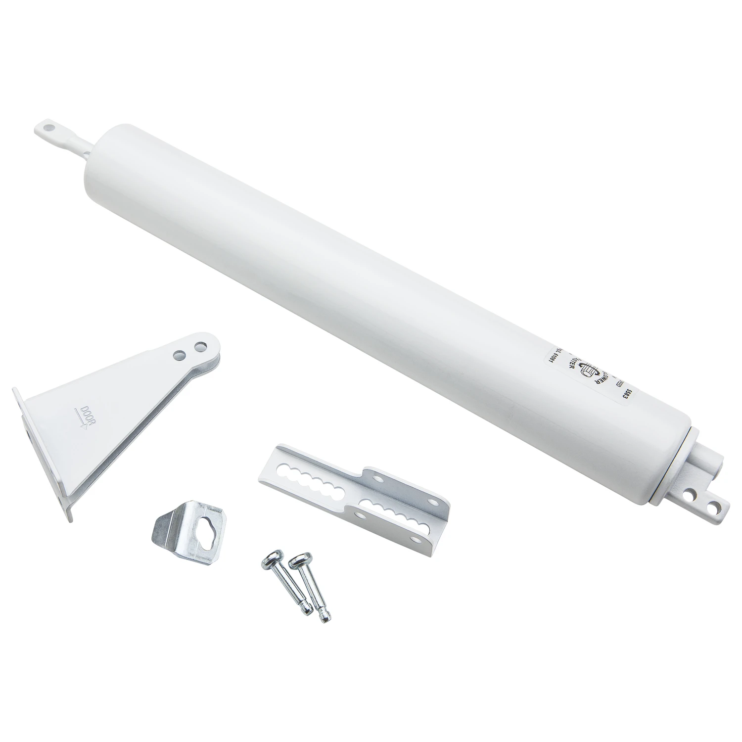 Heavy-Duty Door Closer, White