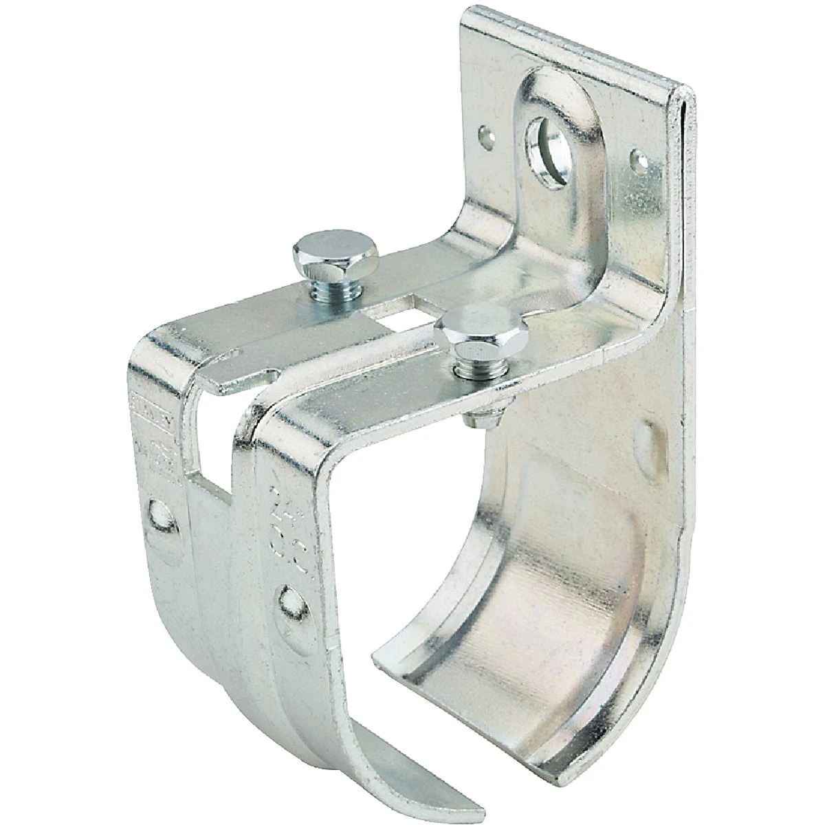 Rail Splice Bracket, Single, Round, Zinc