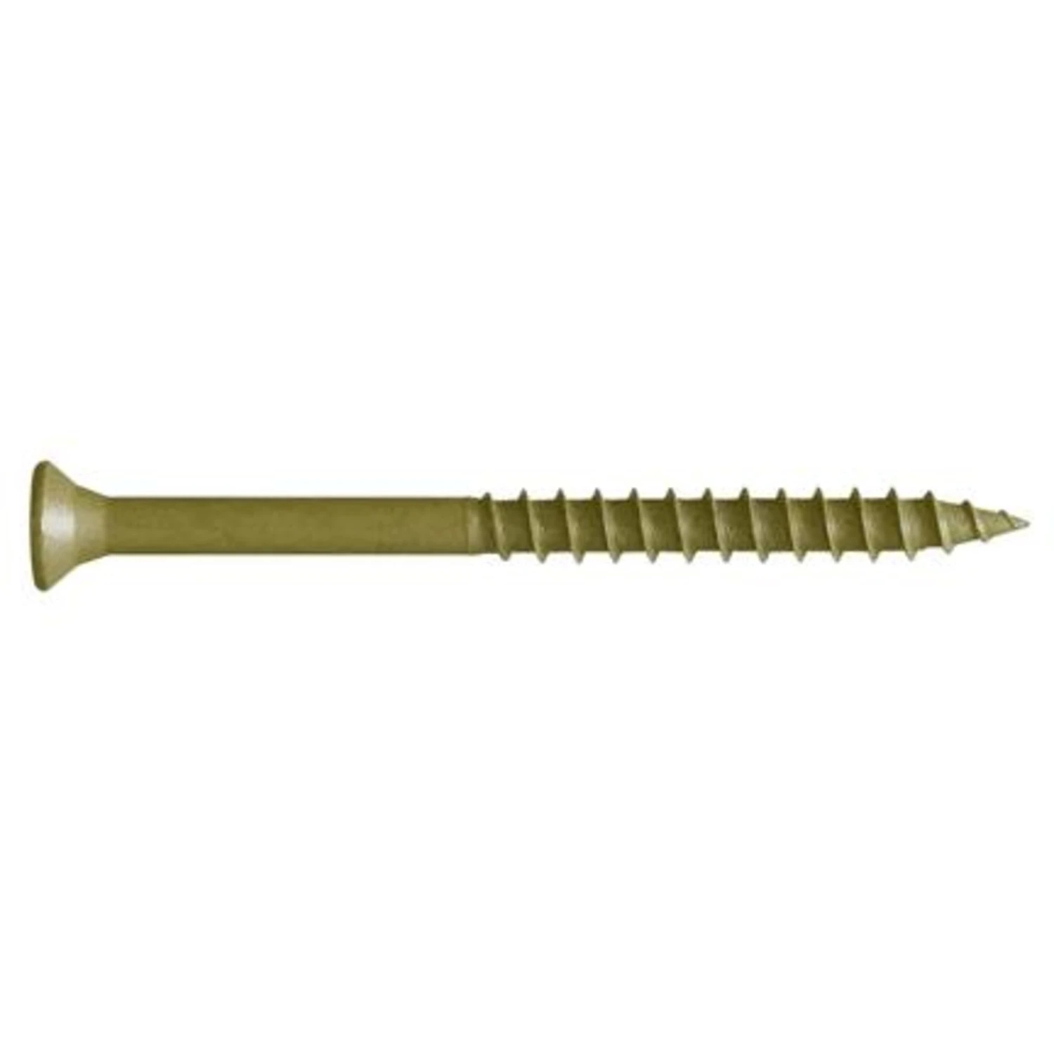 Deck Screws With Bit, Gold, 3 In., 75-Pk.