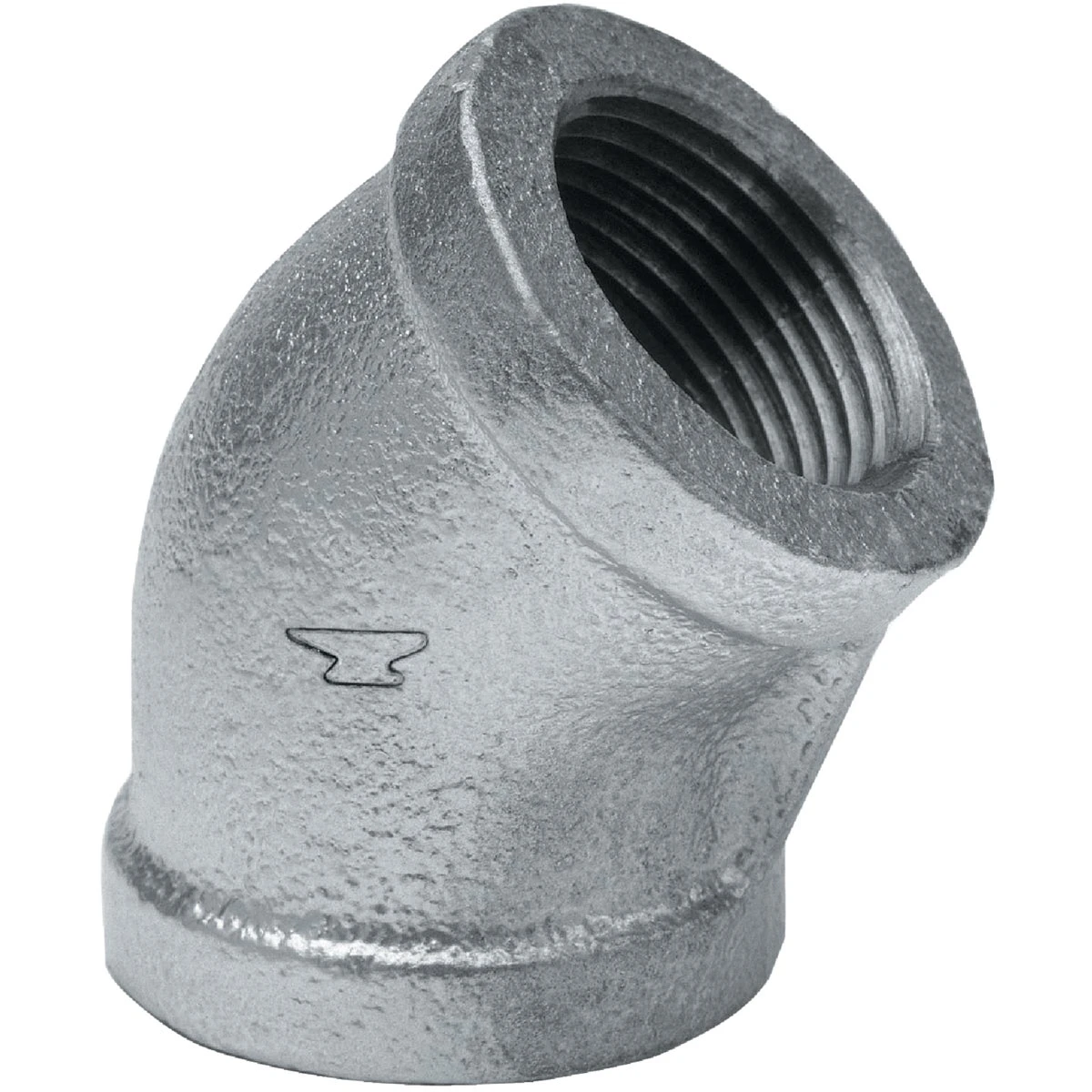 45-Degree Galvanized Pipe Elbow, 1/4 In.
