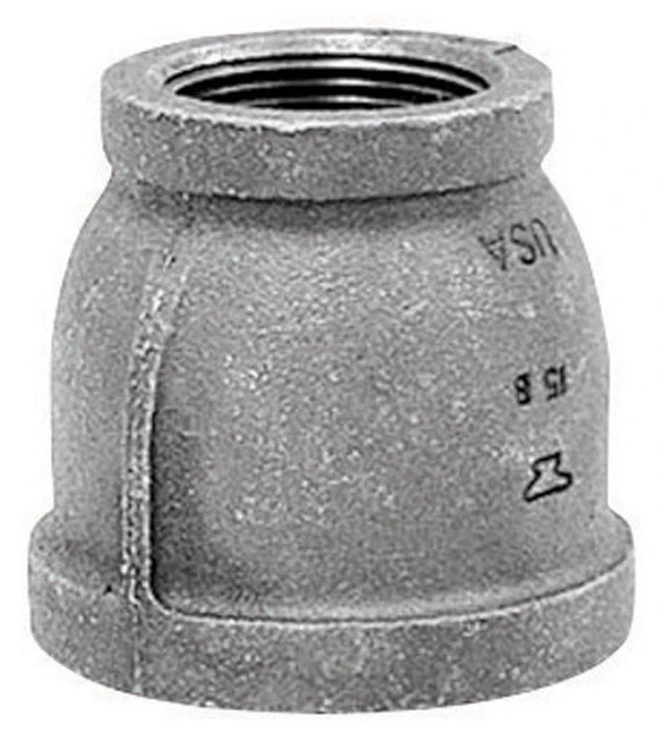 Black Pipe Reducing Coupling, 2 x 1-1/4 In.