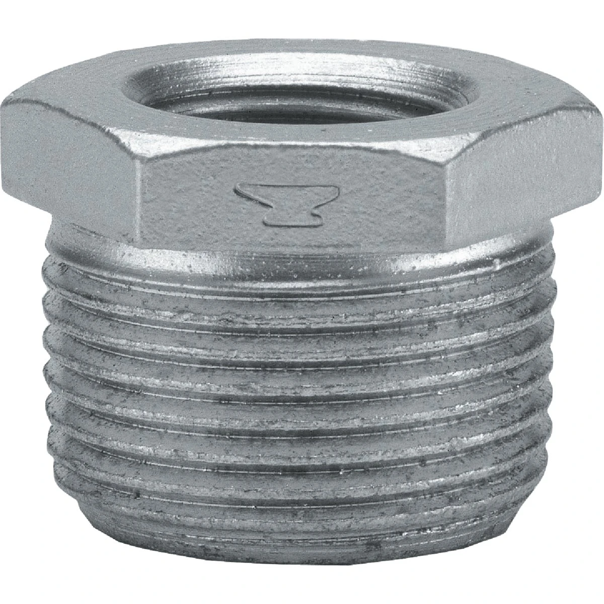 Galvanized Pipe Hex Bushing, 1/2 x 1/8 In.