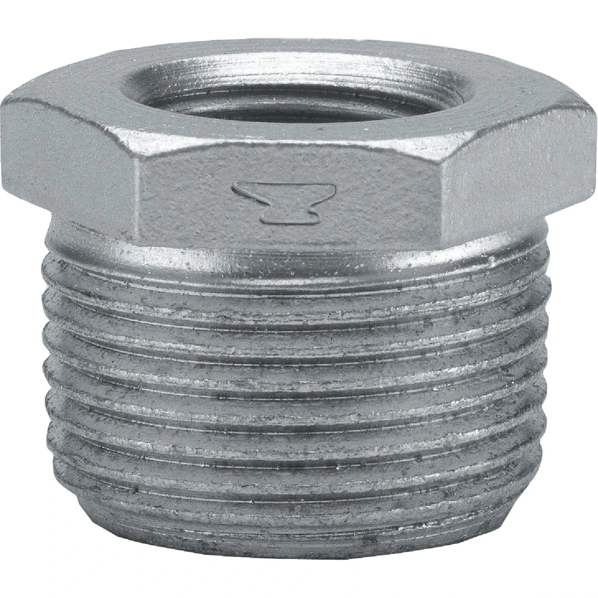 Galvanized Pipe Hex Bushing, 1 x 1/4 In.