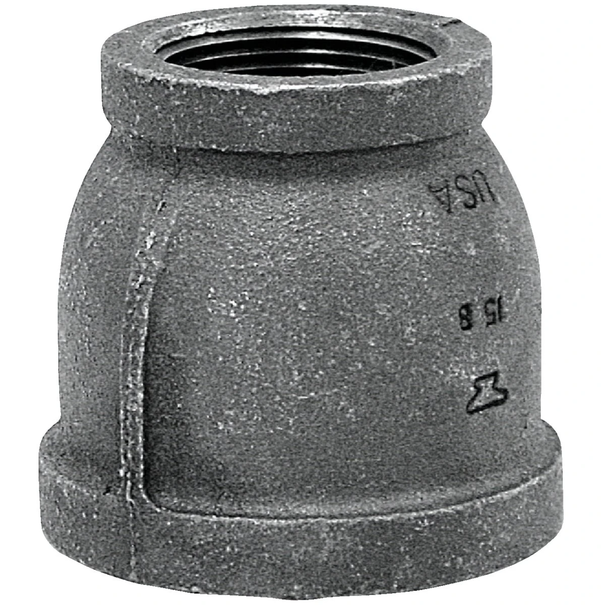Black Pipe Reducing Coupling, 2 x 1-1/2 In.
