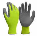 Work Gloves, Latex Honeycomb, Hi-Viz Yellow, Men's XL