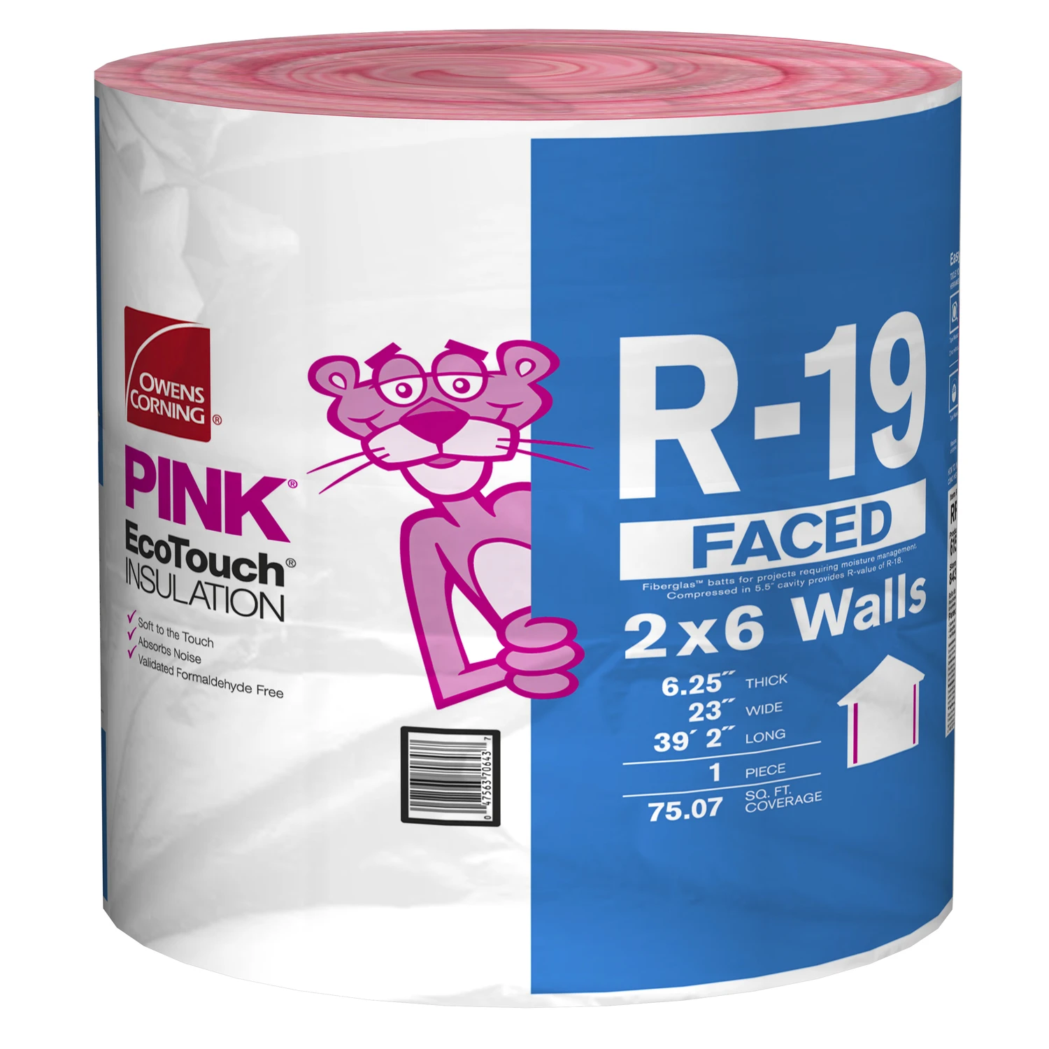 Eco Touch 23 In. W X 470 In. L R19 Kraft Faced Fiberglass Insulation Roll