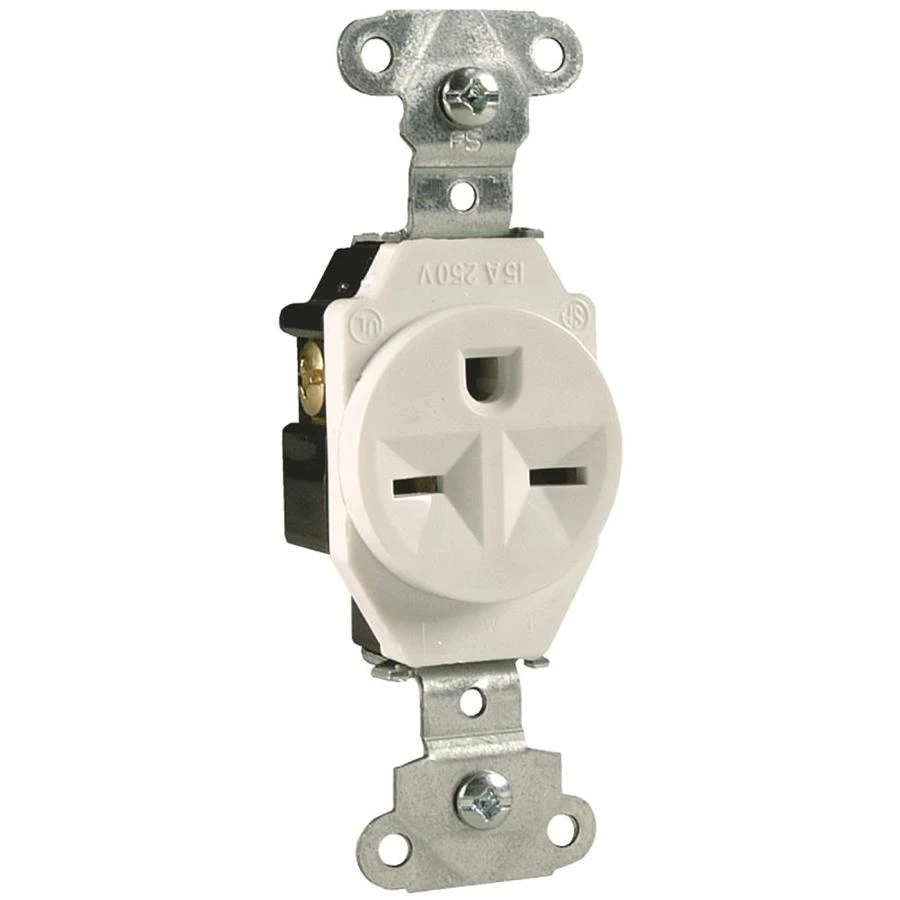 Pass & Seymour 15A Heavy-Duty Single Outlet