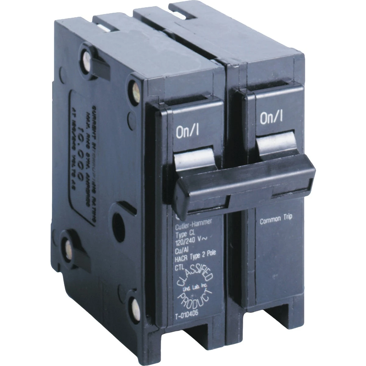 UL Class Breaker, Double Pole, 50-Amp, 240-Volt