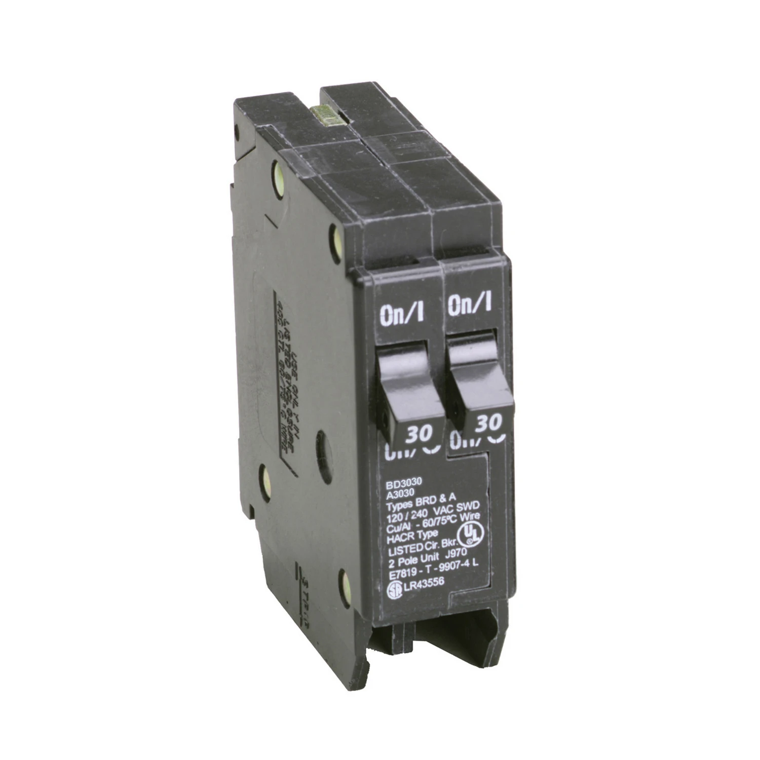 Tandem Circuit Breaker, Single Pole, 2-30A
