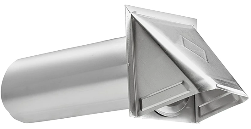 4 In. Aluminum Exhaust Wall Hood Vent, 11 In. Tail Pipe