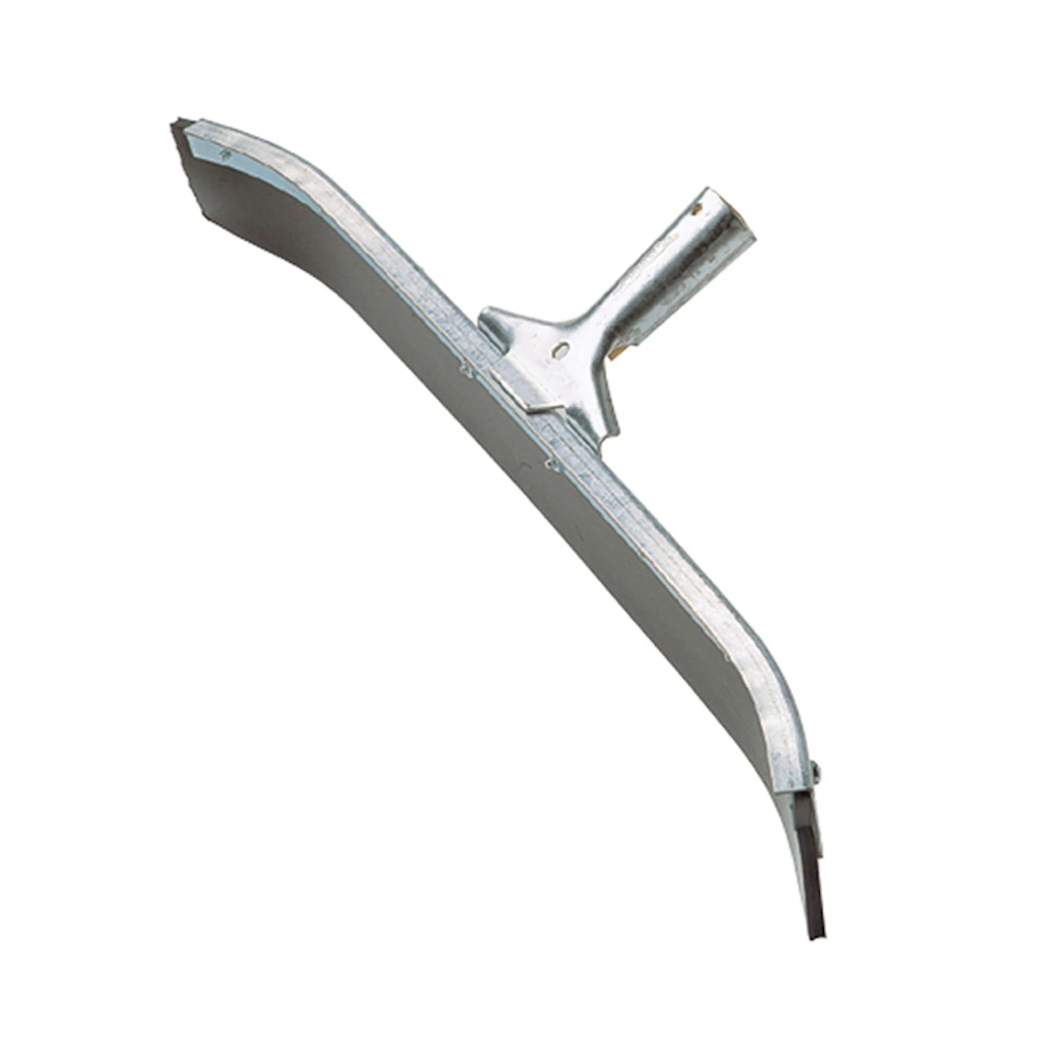 Industrial Floor Squeegee, Curved, Galvanized Steel, 24 In.
