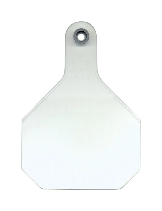 All American Livestock Tag, Blank, Large, White, 25-Pk.