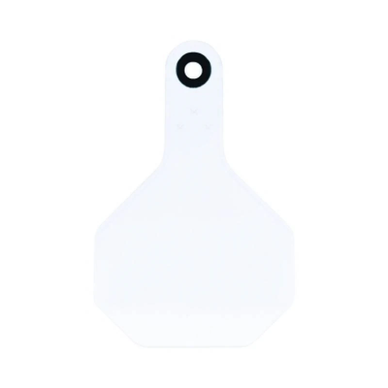 All American Livestock Tag, Blank, Medium, White, 25-Pk.