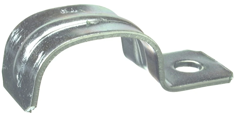 Non-Metallic Sheathed Cable Strap, 1-Hole, Steel, 10-pk.