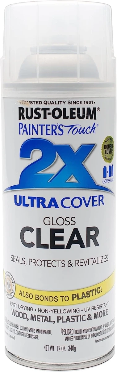 Painter's Touch 2X Spray Paint, Gloss Clear, 12-oz.
