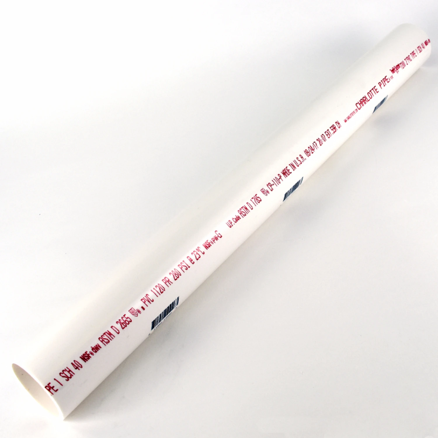 Schedule 40 PVC DWV Pipe, 2-In. x 2-Ft.