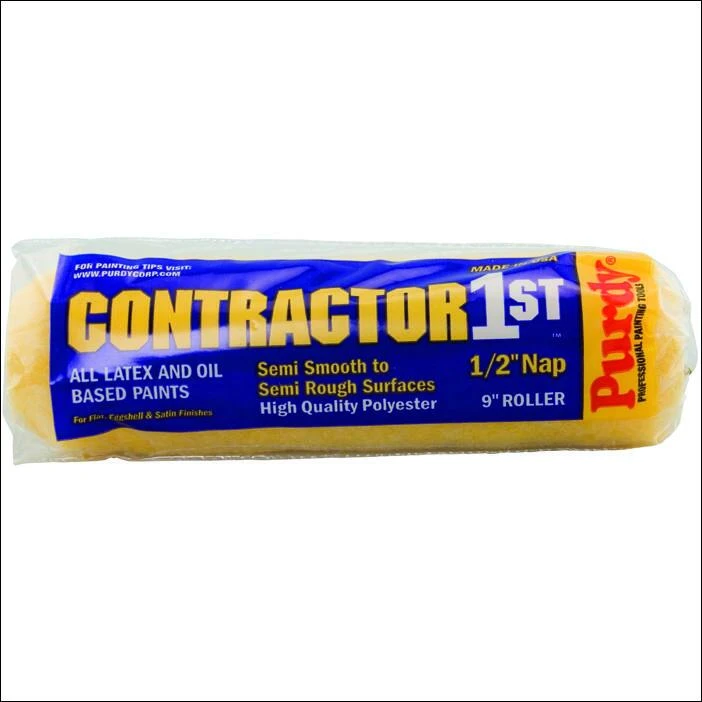 Contractor 1st Paint Roller Cover, 9 x 1/2 In. Nap