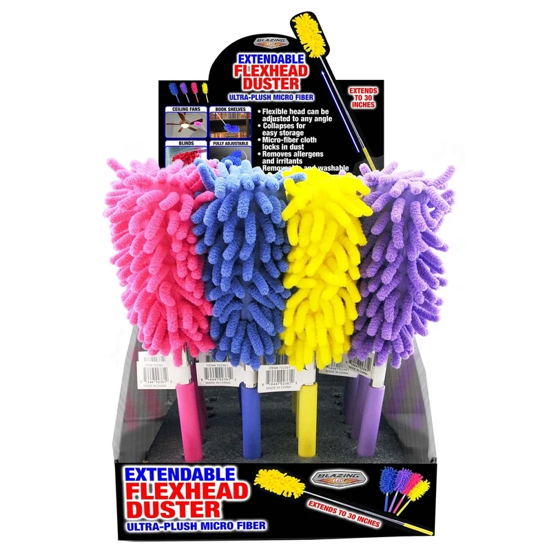 Extendable Flex Head Duster, Assorted Colors, 30 In.